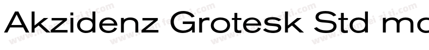 Akzidenz Grotesk Std mdcn字体转换